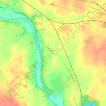 Maddockstown topographic map, elevation, terrain