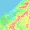 Jama topographic map, elevation, terrain