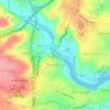 Nahoon River topographic map, elevation, terrain