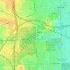 Hillside topographic map, elevation, terrain