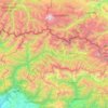 Mestia Municipality topographic map, elevation, terrain