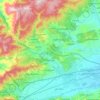 Surami topographic map, elevation, terrain