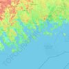 Loviisa topographic map, elevation, terrain