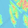 Gravina Island topographic map, elevation, terrain