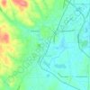 Chickamauga topographic map, elevation, terrain