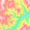 Cácota topographic map, elevation, terrain