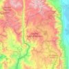 Golden Trout Wilderness topographic map, elevation, terrain