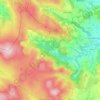 Powerscourt topographic map, elevation, terrain