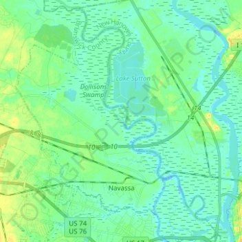 Navassa topographic map, elevation, terrain