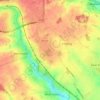 Cressing topographic map, elevation, terrain