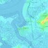 Queenborough topographic map, elevation, terrain