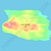 Isla Santa Fe topographic map, elevation, terrain