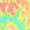Calca topographic map, elevation, terrain
