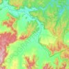 Bylong topographic map, elevation, terrain