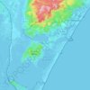 Gruissan topographic map, elevation, terrain
