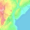 Sofala Province topographic map, elevation, terrain