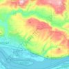 Washougal River topographic map, elevation, terrain