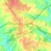 Zebulon topographic map, elevation, terrain