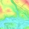 Blarney topographic map, elevation, terrain