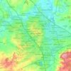Milton Keynes topographic map, elevation, terrain