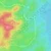 Tikal topographic map, elevation, terrain