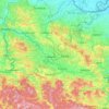 Tuzla Canton topographic map, elevation, terrain