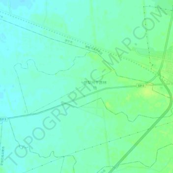 伊犁州平原林场 topographic map, elevation, terrain