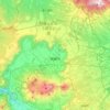 Aso topographic map, elevation, terrain
