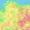 Lugo topographic map, elevation, terrain