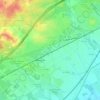 Baillargues topographic map, elevation, terrain
