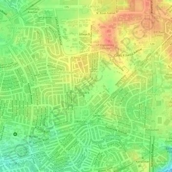 Krus na Ligas topographic map, elevation, terrain