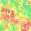 Piégut-Pluviers topographic map, elevation, terrain