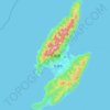 佐渡島 topographic map, elevation, terrain
