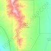 Mount Wilson Wilderness topographic map, elevation, terrain