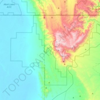 Guadalupe Mountains National Park topographic map, elevation, terrain