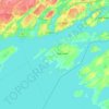 Frontenac Islands topographic map, elevation, terrain