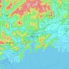 Aioi topographic map, elevation, terrain