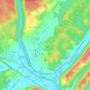 Huntingdon topographic map, elevation, terrain