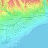 Limassol topographic map, elevation, terrain