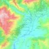 Bujan topographic map, elevation, terrain