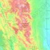 Mendocino National Forest topographic map, elevation, terrain