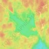 Davis Lake topographic map, elevation, terrain