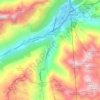 Hospental topographic map, elevation, terrain