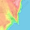 Castro topographic map, elevation, terrain