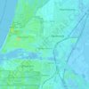 Velsen-Noord topographic map, elevation, terrain