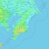 Chiba Prefecture topographic map, elevation, terrain
