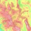 Mono County topographic map, elevation, terrain