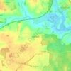 Blaxhall topographic map, elevation, terrain