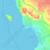 Landskrona kommun topographic map, elevation, terrain