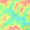 Lake Wateree topographic map, elevation, terrain